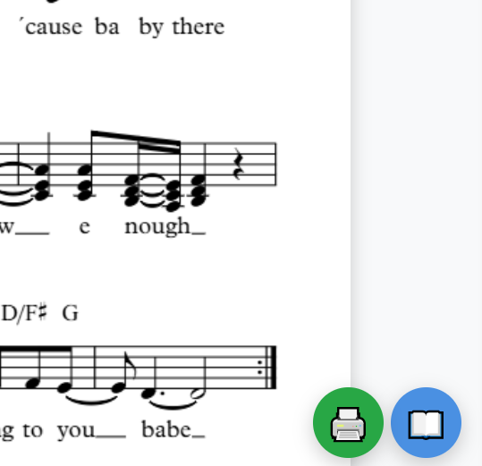Skärmbild av noter layout